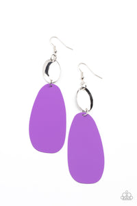Vivaciously Vogue - Purple Earrings