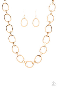 HAUTE-ly Contested - Gold Necklace