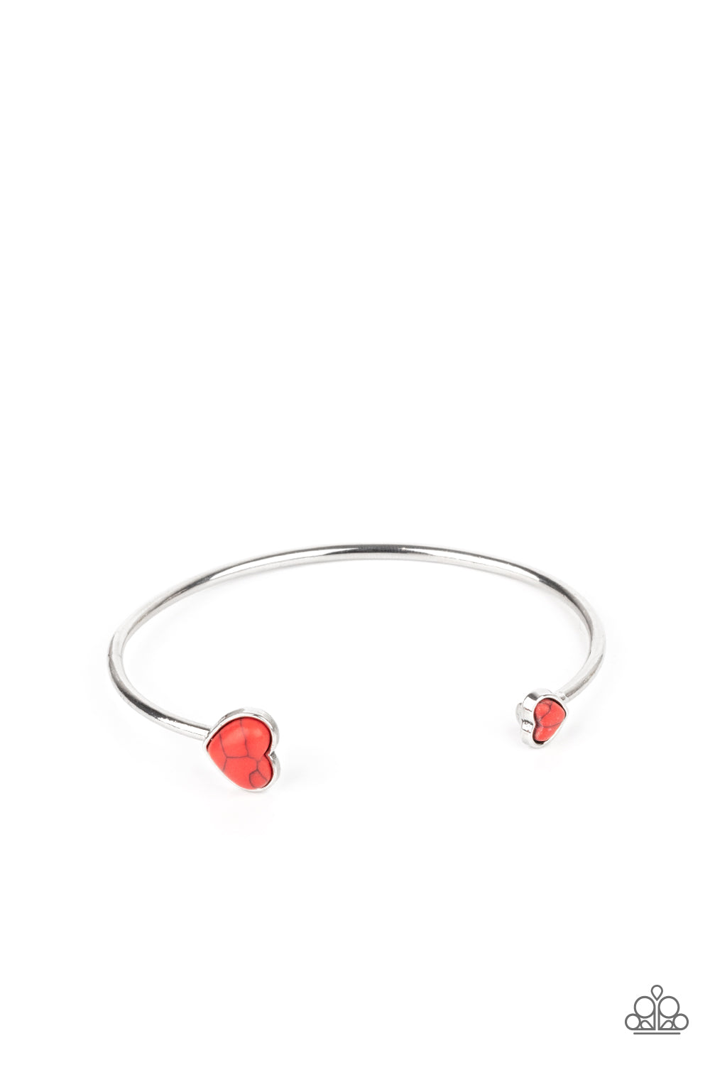 Romantically Rustic - Red Cuff Bracelet