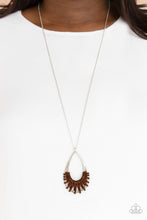 Load image into Gallery viewer, Homespun Artifact - Brown Necklace
