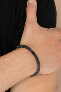 Metro Machiavellian - Black Cuff Bracelet