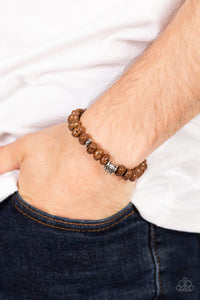 Natural State of Mind - Brown Mens Bracelet