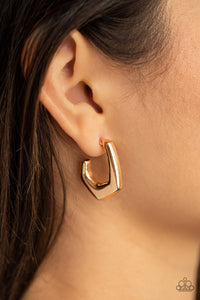 On The Hook - Gold Earrings