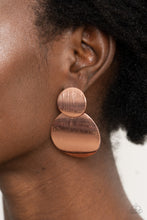 Load image into Gallery viewer, Here Today, GONG Tomorrow - Copper Earrings
