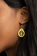 Load image into Gallery viewer, LEAF Yourself Wide Open - Yellow Earrings
