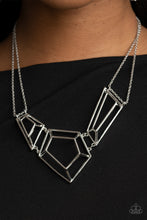 Load image into Gallery viewer, 3-D Drama - Silver Necklace
