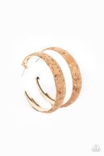 Load image into Gallery viewer, A CORK In The Road - Gold Earrings
