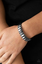 Load image into Gallery viewer, Across The HEIR-Waves - Black Cuff Bracelet
