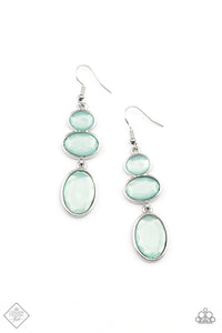 Tiers Of Tranquility - Mint Green Earrings
