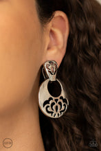 Load image into Gallery viewer, Industrial Eden - Silver Clip On Earrings
