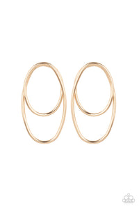So OVAL-Dramatic - Gold Earrings