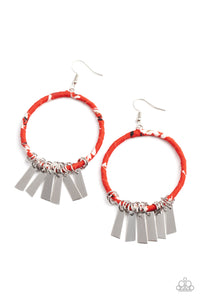 Garden Chimes - Red Earrings