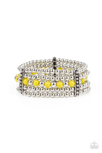 Gloss Over The Details - Yellow Bracelet