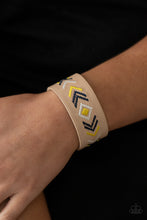 Load image into Gallery viewer, Cliff Glyphs - Yellow Bracelet
