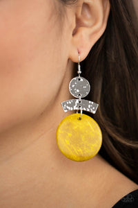 Diva Of My Domain - Yellow Earrings