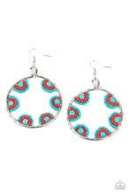 Load image into Gallery viewer, Off The Rim - Blue Multicolor Earrings
