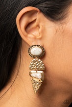 Load image into Gallery viewer, Earthy Extravagance - Gold Earrings
