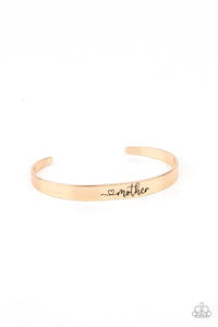 Sweetly Named - Gold Cuff Bracelet