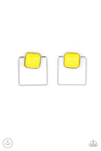 Load image into Gallery viewer, FLAIR and Square - Yellow Earrings
