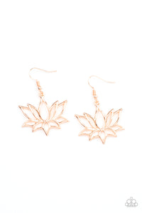 Lotus Ponds - Rose Gold Earring