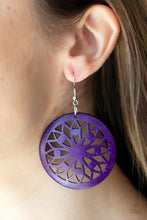 Load image into Gallery viewer, Ocean Canopy - Purple Earrings
