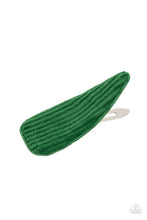 Load image into Gallery viewer, Colorfully Corduroy - Green HairClip
