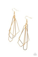 Load image into Gallery viewer, Shape Shifting Shimmer - Gold Earrings
