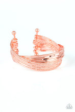 Load image into Gallery viewer, See A Pattern? - Copper Cuff Bracelet
