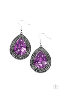 Terrazzo Tundra - Purple Earrings