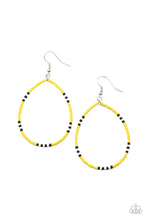 Load image into Gallery viewer, Keep Up The Good BEADWORK - Yellow Earrings
