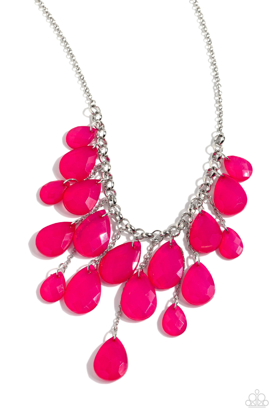 Front Row Flamboyance - Pink Necklace