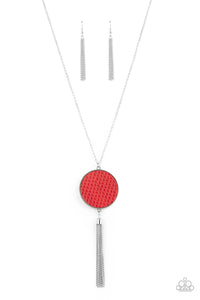 Wondrously Woven - Red Necklace