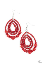 Load image into Gallery viewer, Prana Party - Red Earrings
