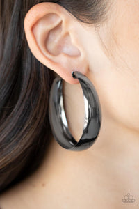 Flat Out Flawless - Black Gunmetal Earrings