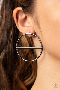 Dynamic Diameter - Black Post Earring