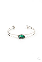 Load image into Gallery viewer, Magnificently Mesmerized - Green Cuff Bracelet
