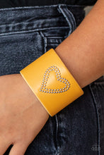 Load image into Gallery viewer, Rodeo Romance - Yellow Cuff Bracelet
