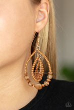 Load image into Gallery viewer, Prana Party - Brown Earrings
