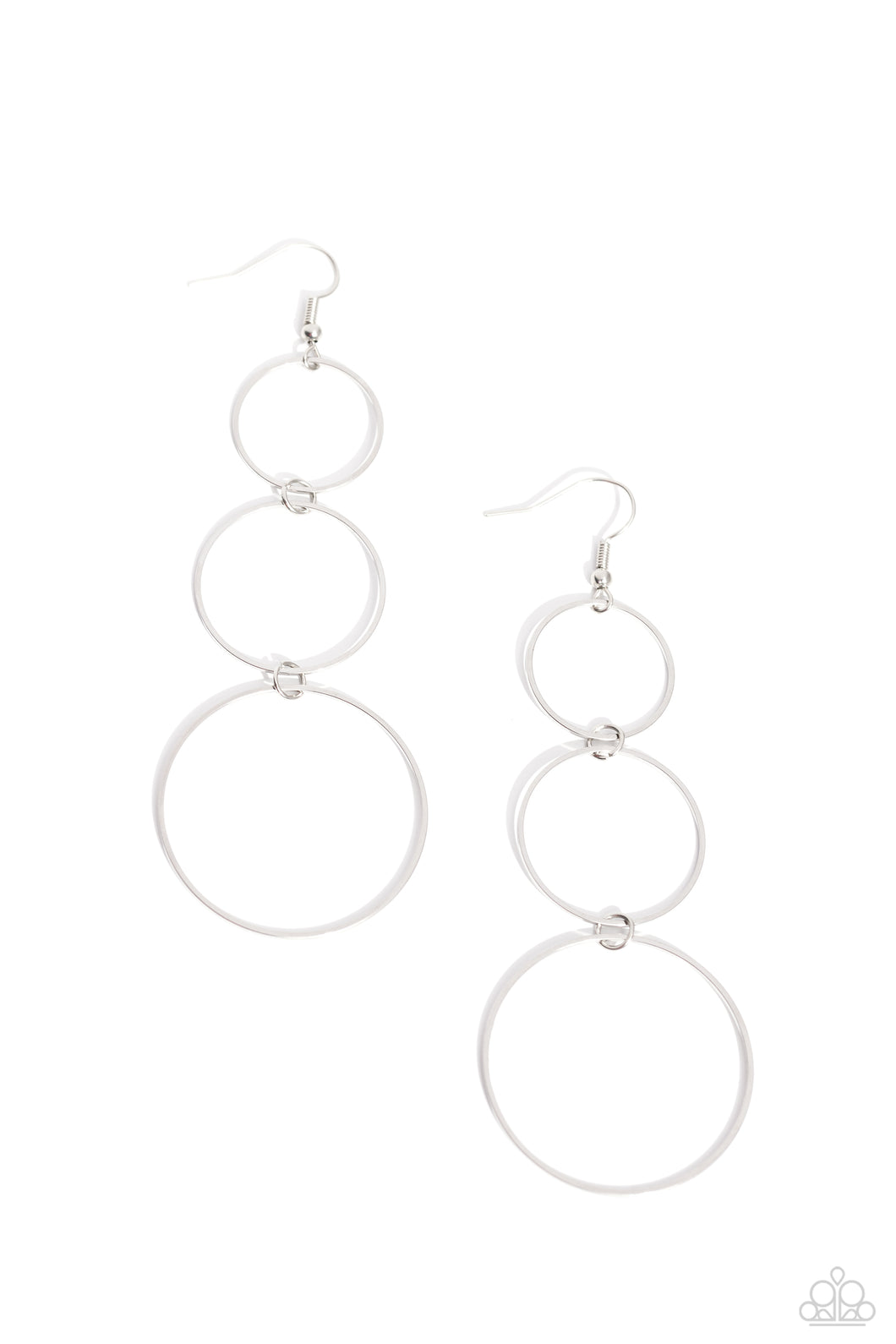 Urban Ozone - Silver Earrings