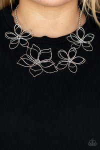 Flower Garden Fashionista - Silver Necklace