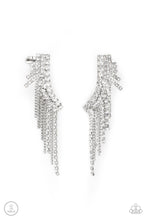 Load image into Gallery viewer, Thunderstruck Sparkle - White EarCrawler Earrings
