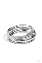 Load image into Gallery viewer, Stackable Stunner - Silver Bangle Bracelet
