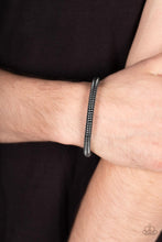 Load image into Gallery viewer, Turbocharged - Black Cuff Mens Bracelet
