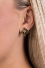 Load image into Gallery viewer, Times Square Scandalous - Brass Earrings
