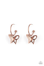 Load image into Gallery viewer, Butterfly Freestyle - Copper Earrings

