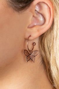 Butterfly Freestyle - Copper Earrings