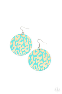 Catwalk Safari - Blue Earrings