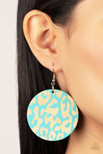 Load image into Gallery viewer, Catwalk Safari - Blue Earrings
