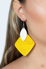 Load image into Gallery viewer, Sabbatical WEAVE - Yellow Earrings
