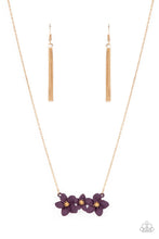 Load image into Gallery viewer, Petunia Picnic - Purple Necklace
